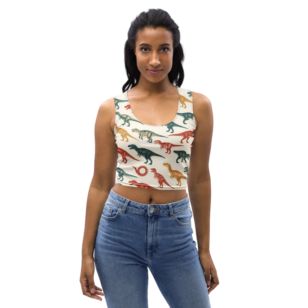 Fossil Parade on Crop Top — Front