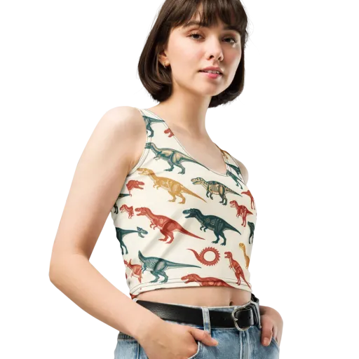 Fossil Parade on a Crop Top