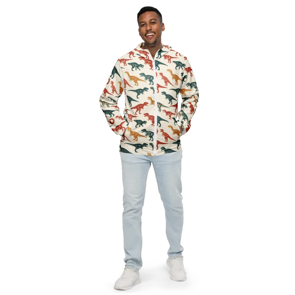 Fossil Parade on Men's Windbreaker — Front