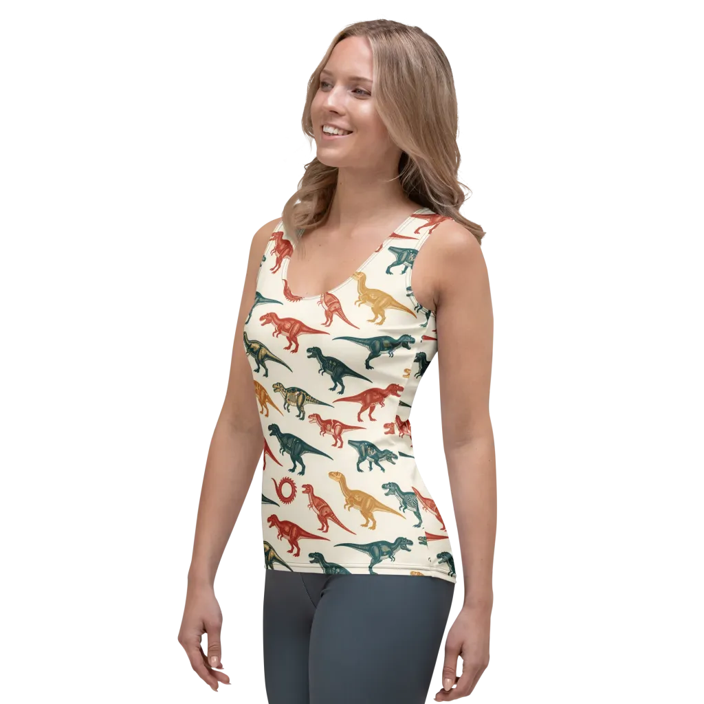 Fossil Parade on Women's Tank Top — Left Front