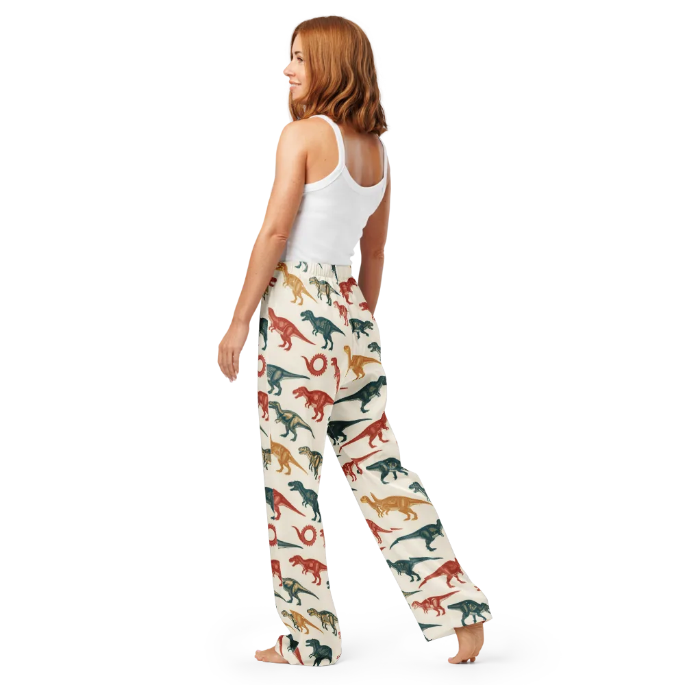 Fossil Parade on Women's Pajama Pants — Back