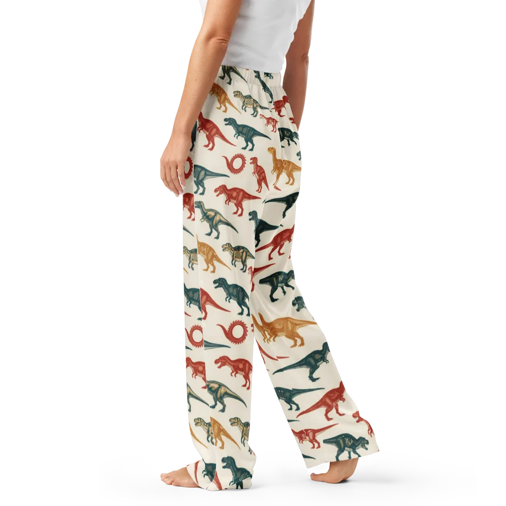 Fossil Parade on Women's Pajama Pants — Left