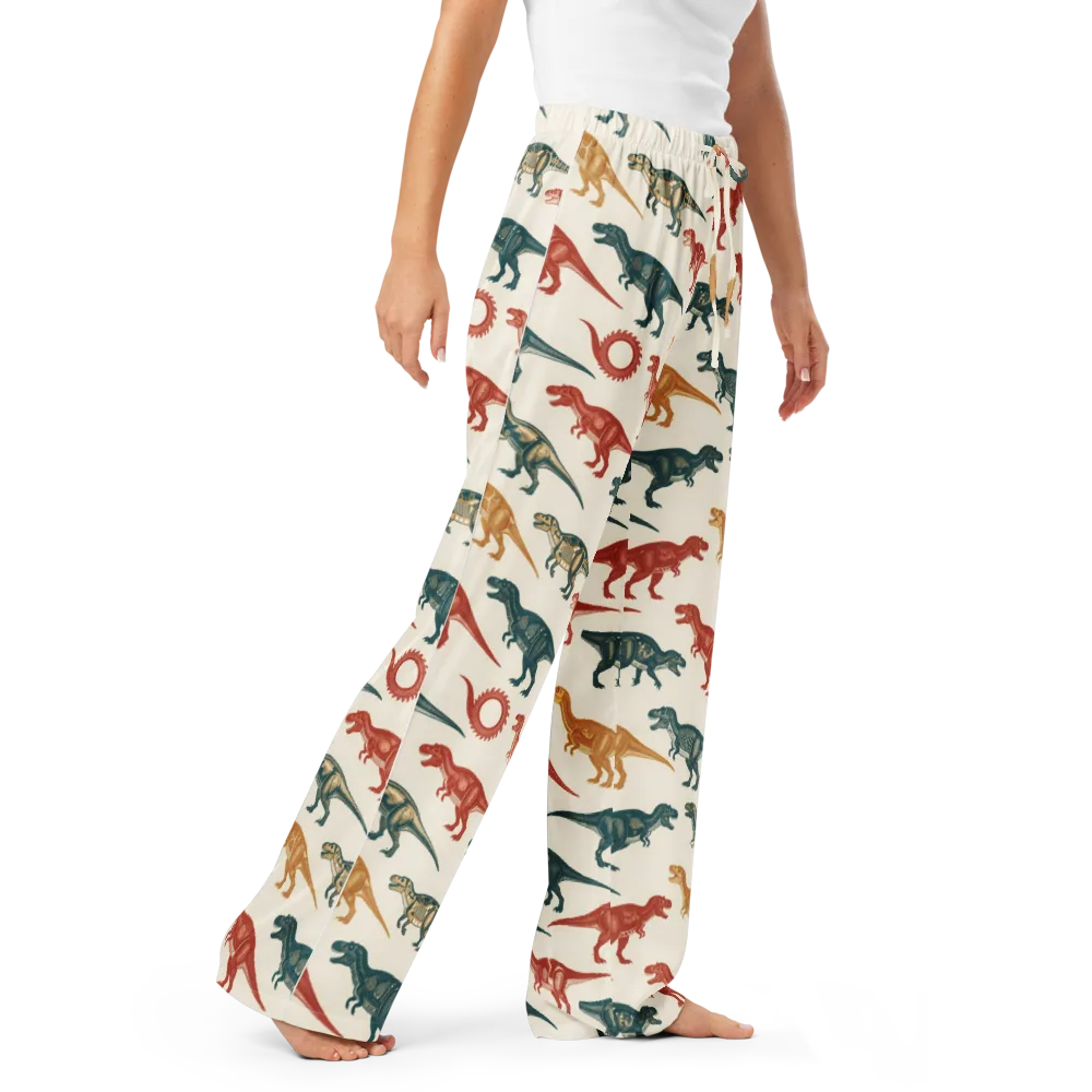 Fossil Parade on Women's Pajama Pants — Right Front