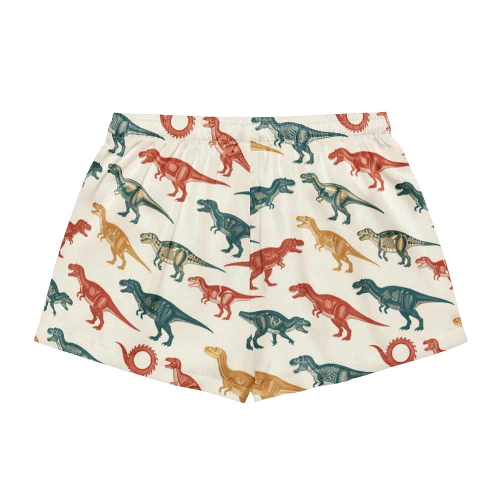 Fossil Parade on Women's Pajama Shorts — Back