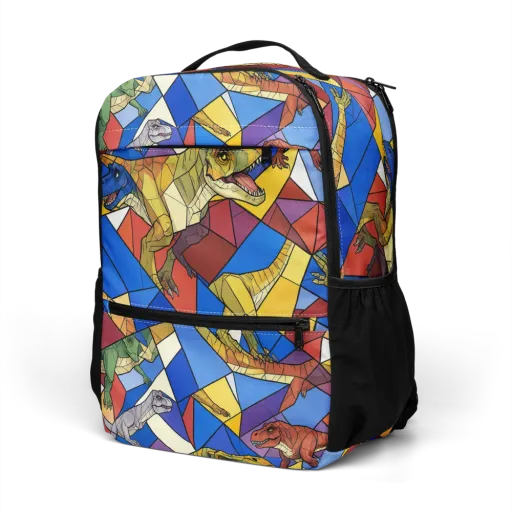 Jurassic Mosaic on a Utility Backpack