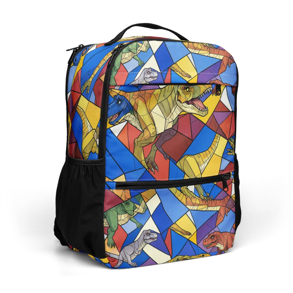 Jurassic Mosaic on Utility Backpack — Right Front