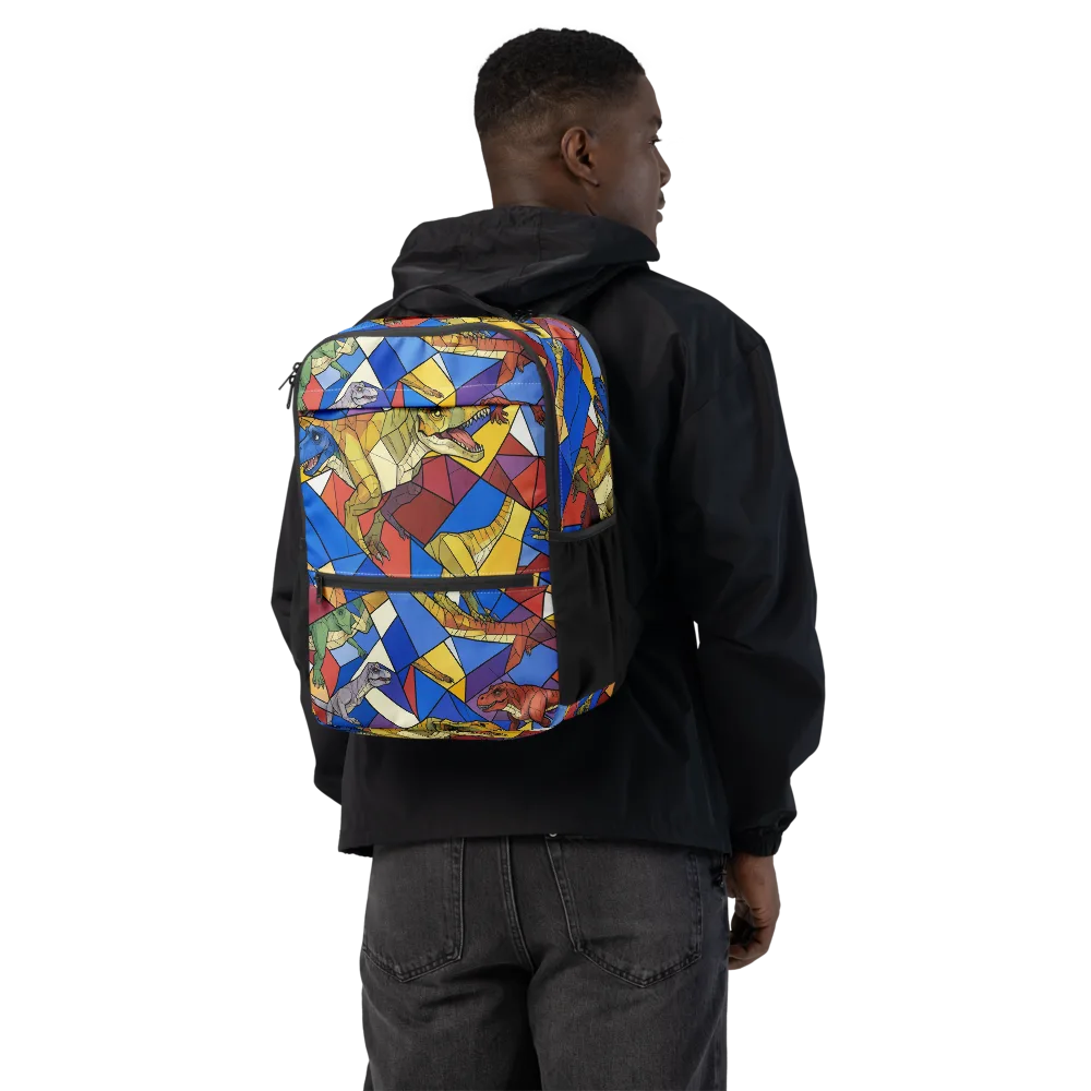 Jurassic Mosaic on Utility Backpack — Back