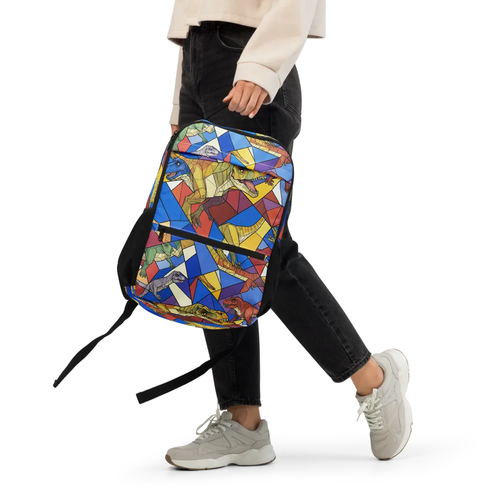Jurassic Mosaic on Utility Backpack — Front