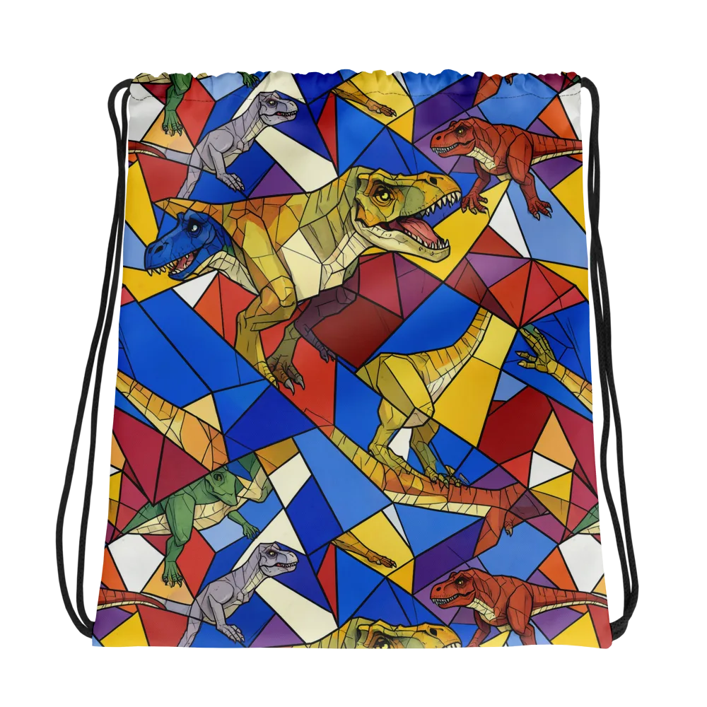 Jurassic Mosaic on Drawstring Bag — Photo