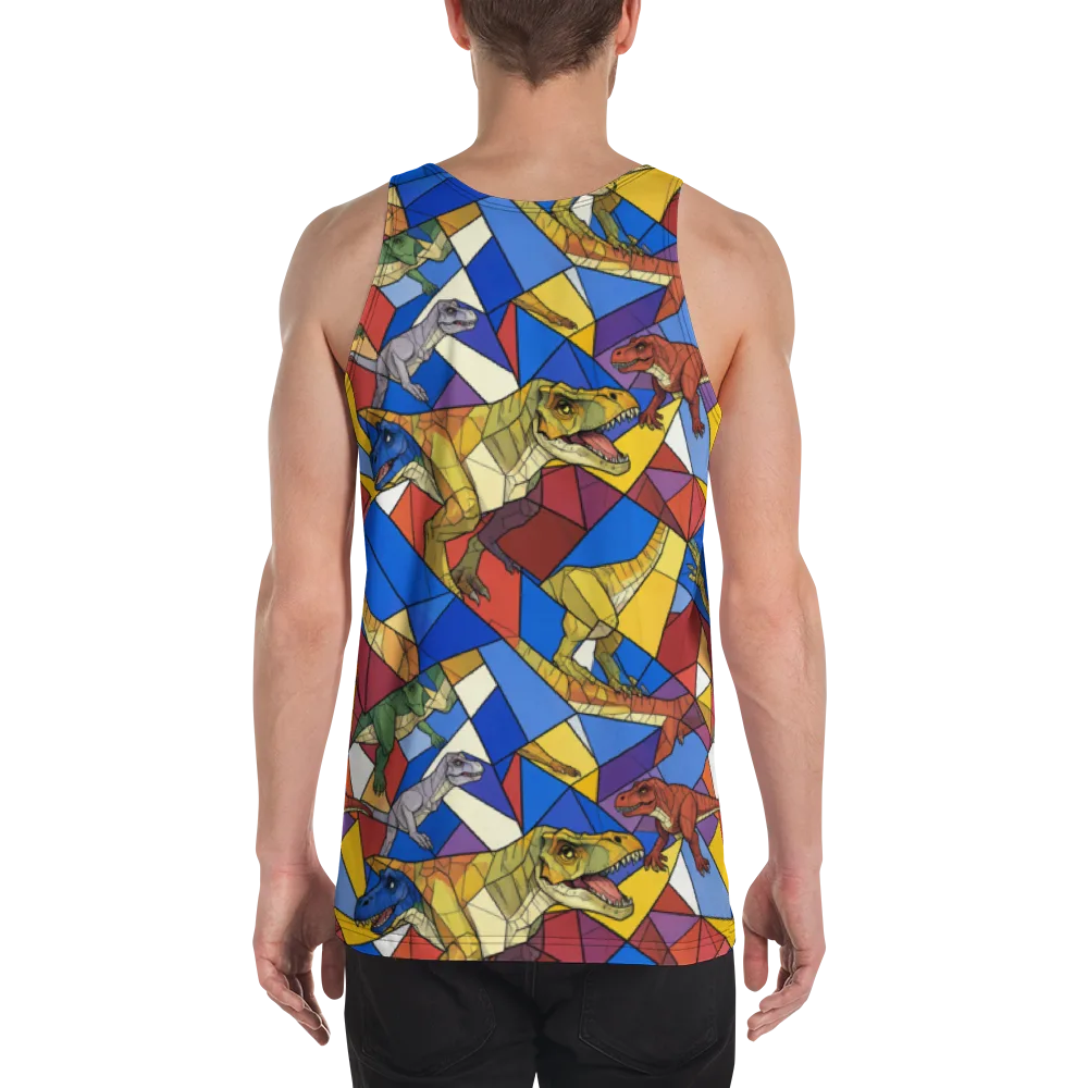 Jurassic Mosaic on Men's Tank Top — Back