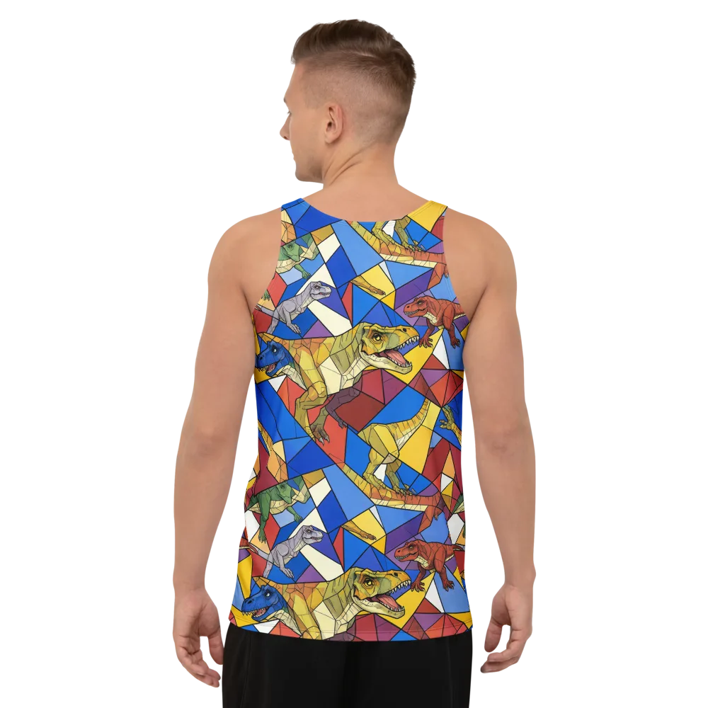 Jurassic Mosaic on Men's Tank Top — Back