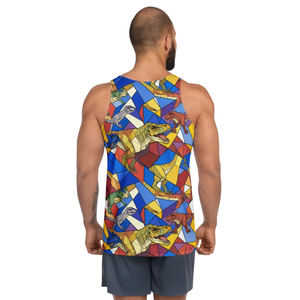 Jurassic Mosaic on Men's Tank Top — Back