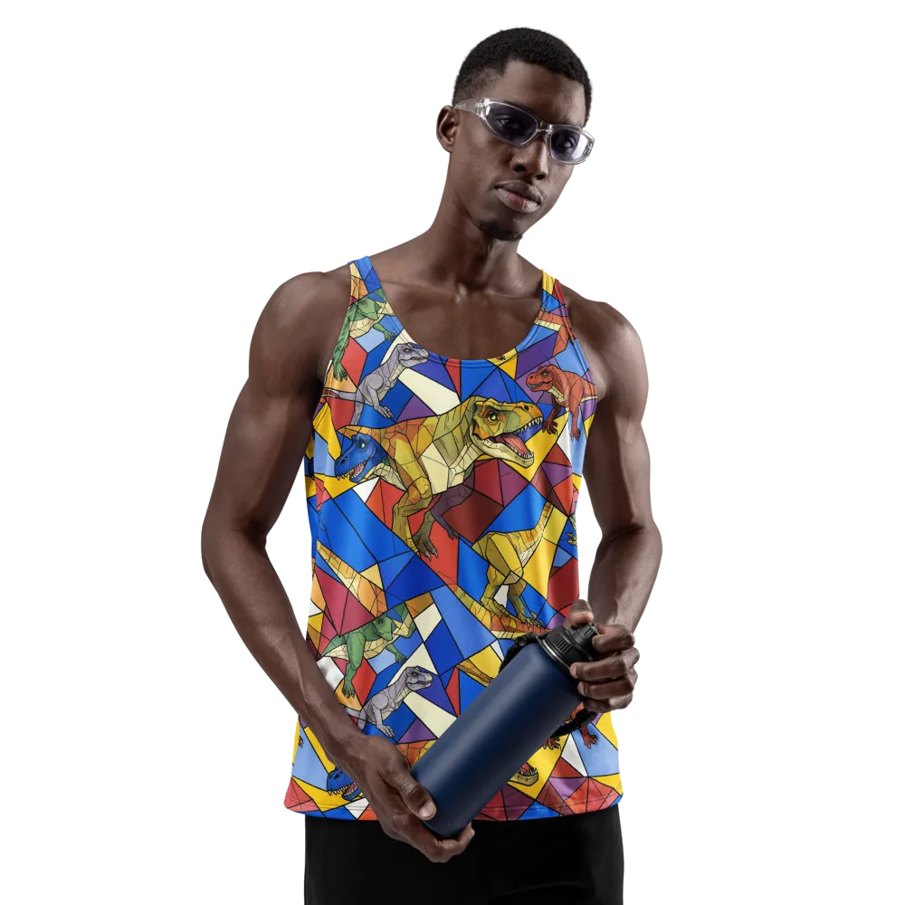 Jurassic Mosaic on Men's Tank Top — Front