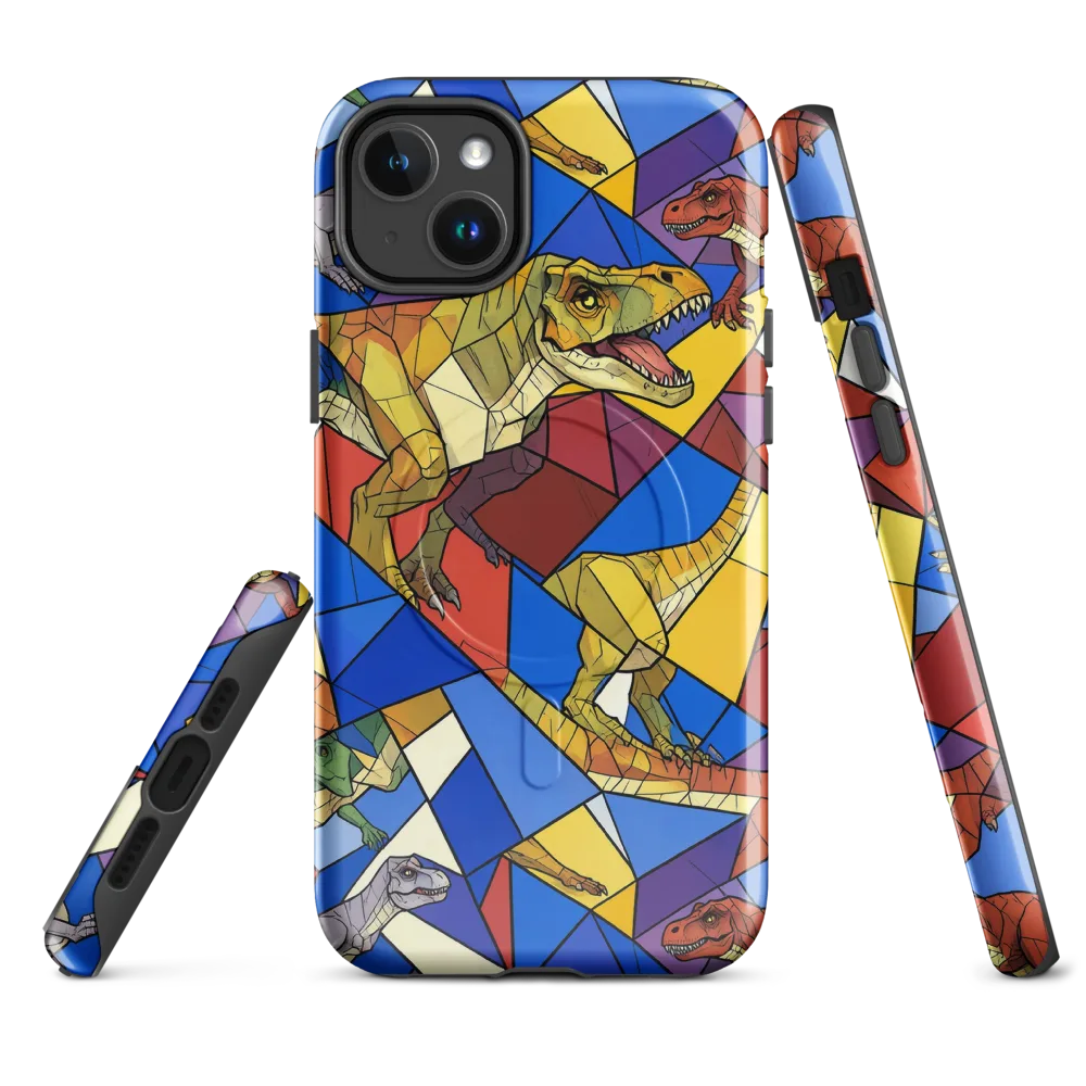 Jurassic Mosaic on MagSafe Tough Case for iPhone® — Front