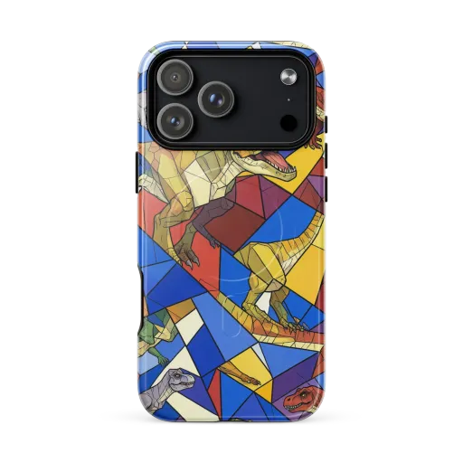 Jurassic Mosaic on a MagSafe Tough Case for iPhone®