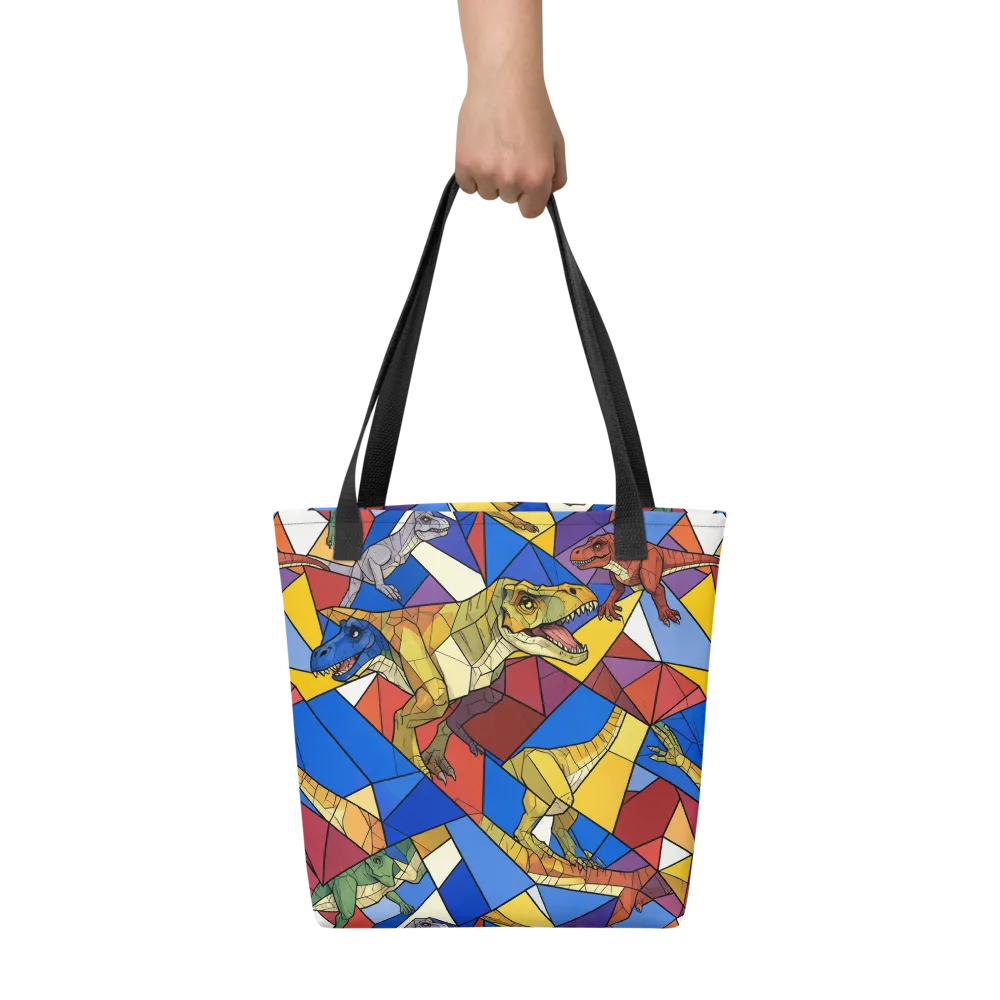 Jurassic Mosaic on Tote Bag — Flat print