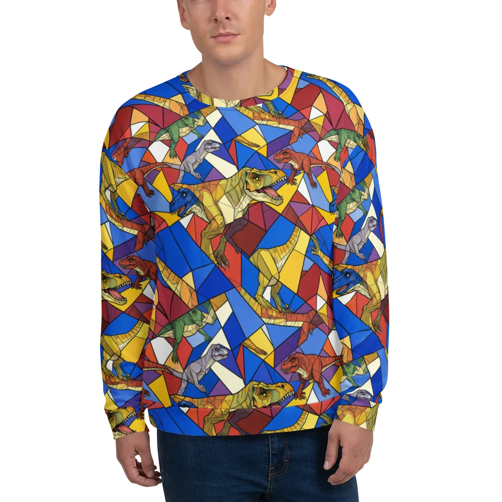 Jurassic Mosaic on Sweatshirt — Front