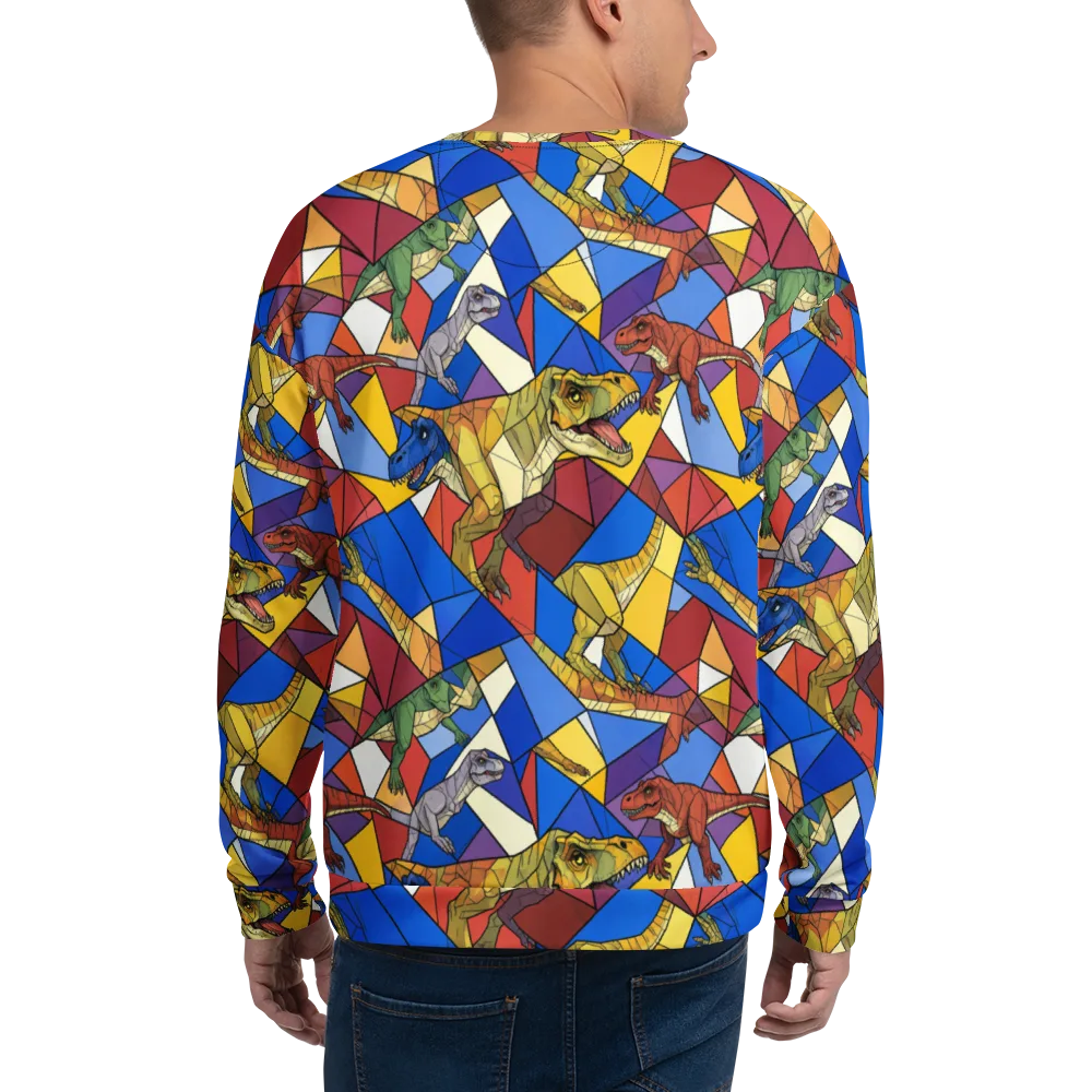 Jurassic Mosaic on Sweatshirt — Back
