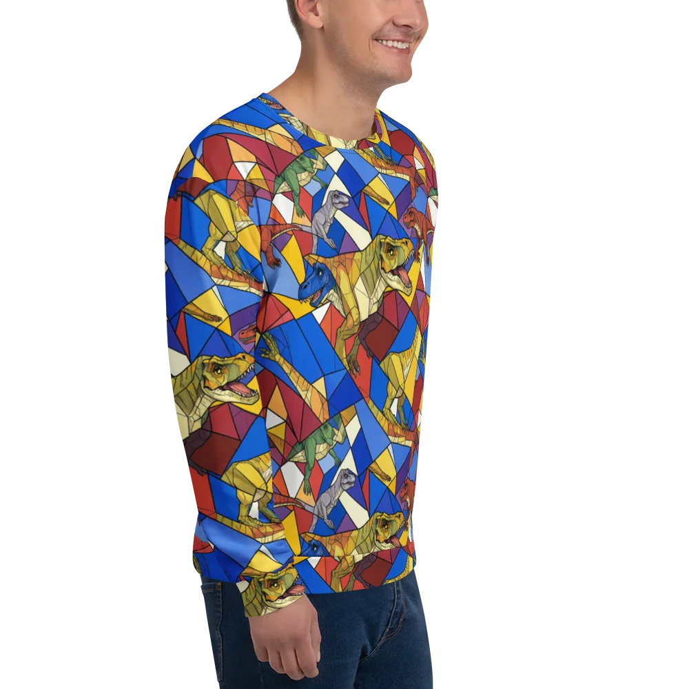 Jurassic Mosaic on Sweatshirt — Right Front