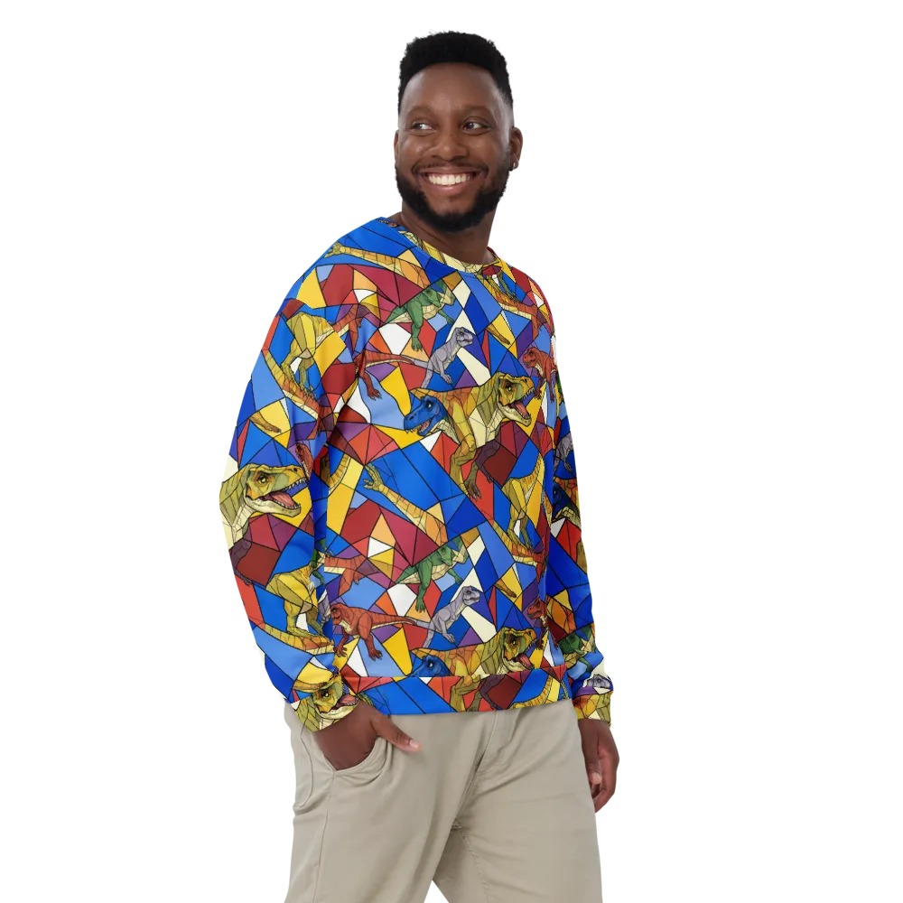 Jurassic Mosaic on Sweatshirt — Front