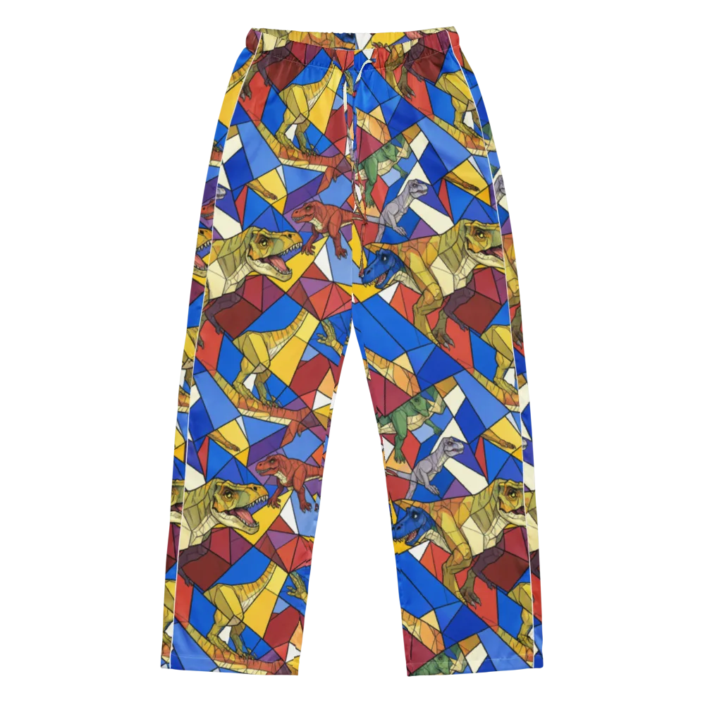 Jurassic Mosaic on Women's Pajama Pants — Front