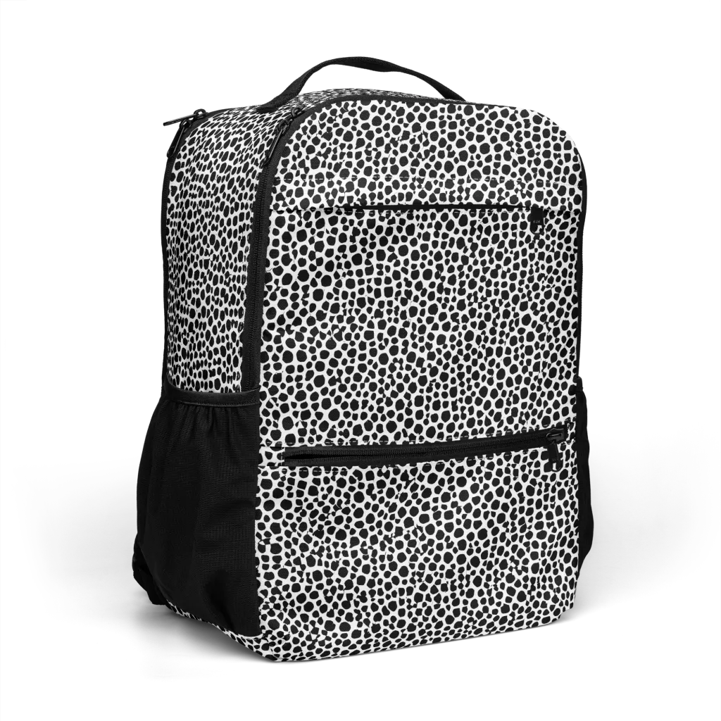 Noir Pebble on Utility Backpack — Right Front