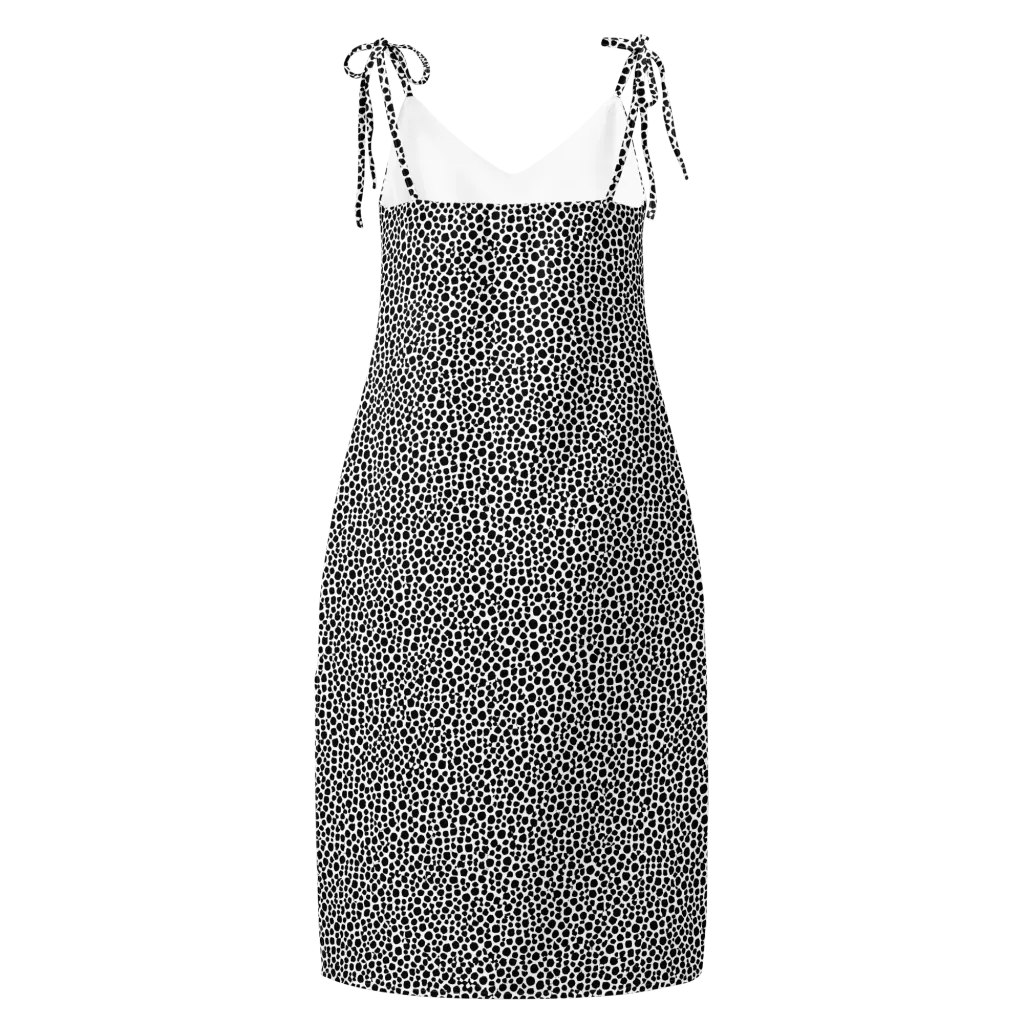 Noir Pebble on Slip Dress — Back