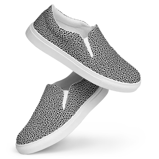 Noir Pebble on a Women's Slip-On Canvas Shoes