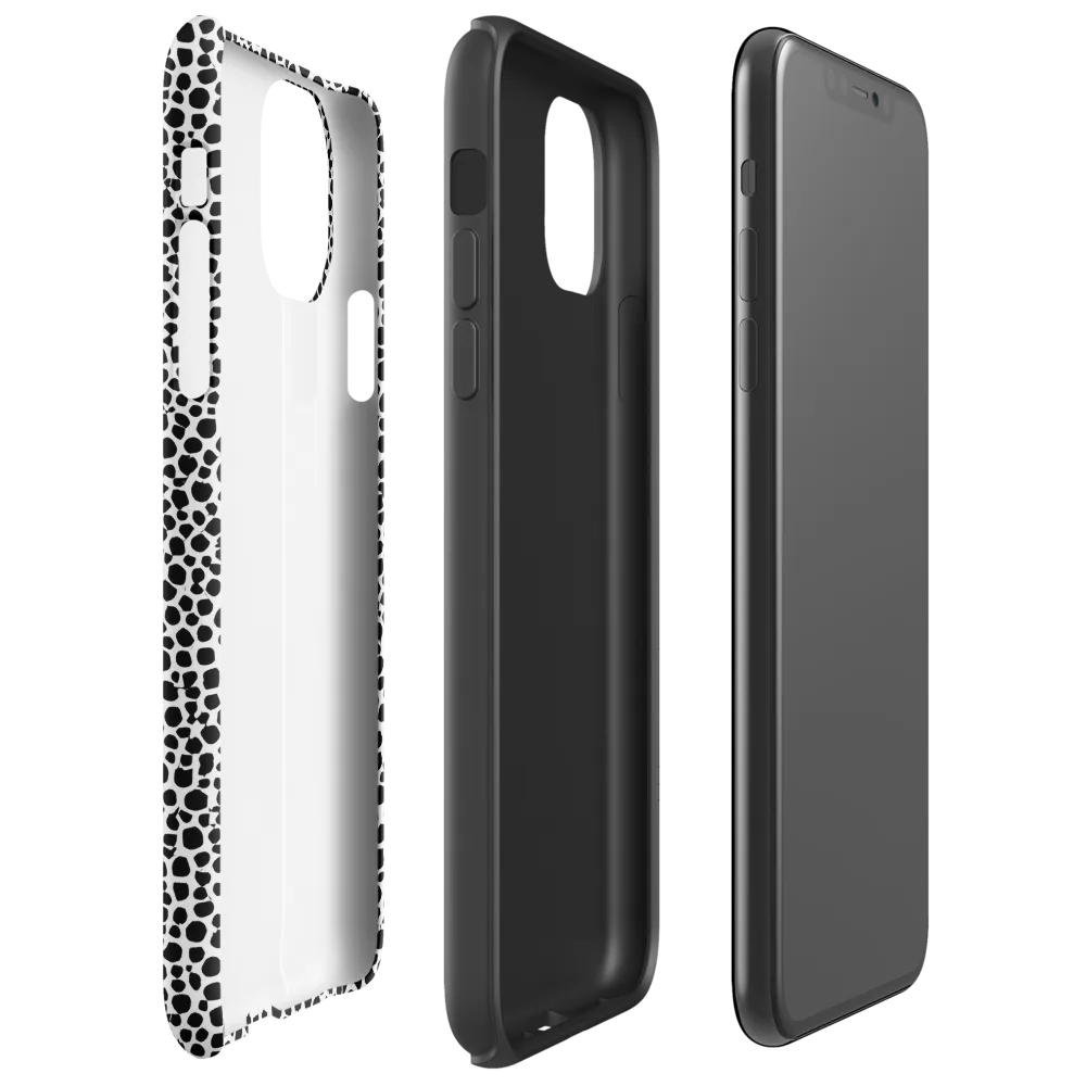 Noir Pebble on Tough Case for iPhone® — Right