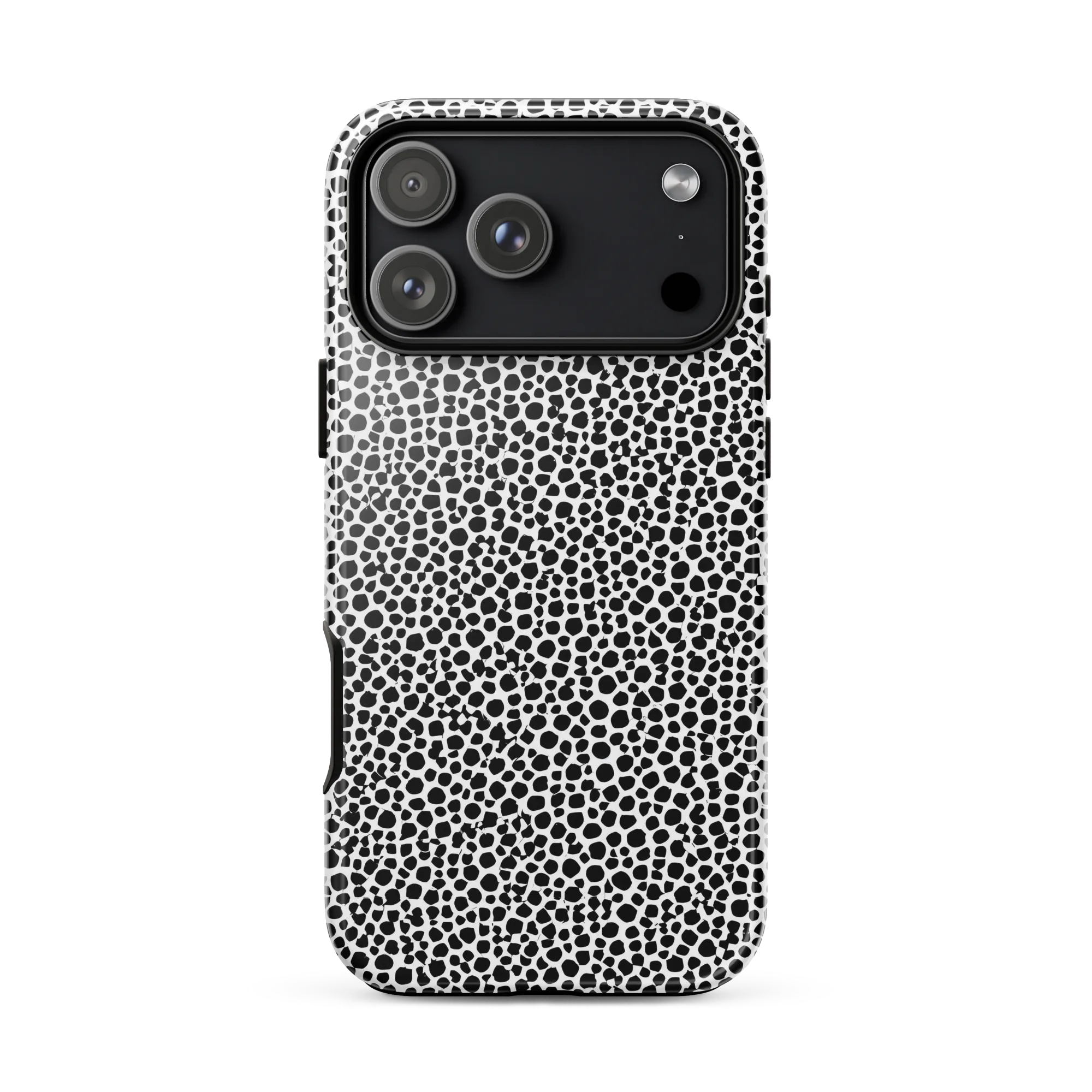 Noir Pebble on Tough Case for iPhone® — Front