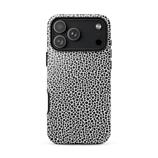 Noir Pebble on a Tough Case for iPhone®