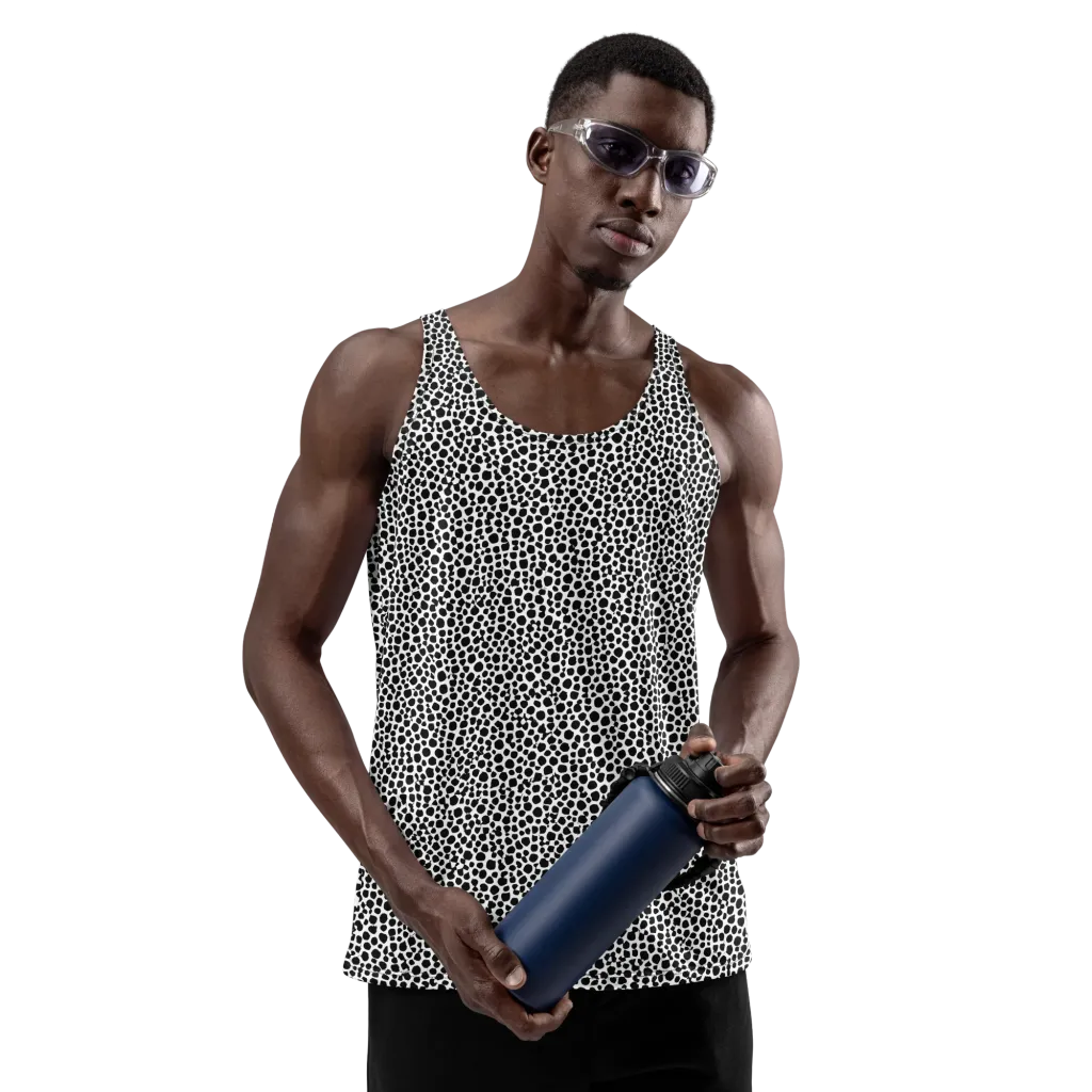 Noir Pebble on Men's Tank Top — Front
