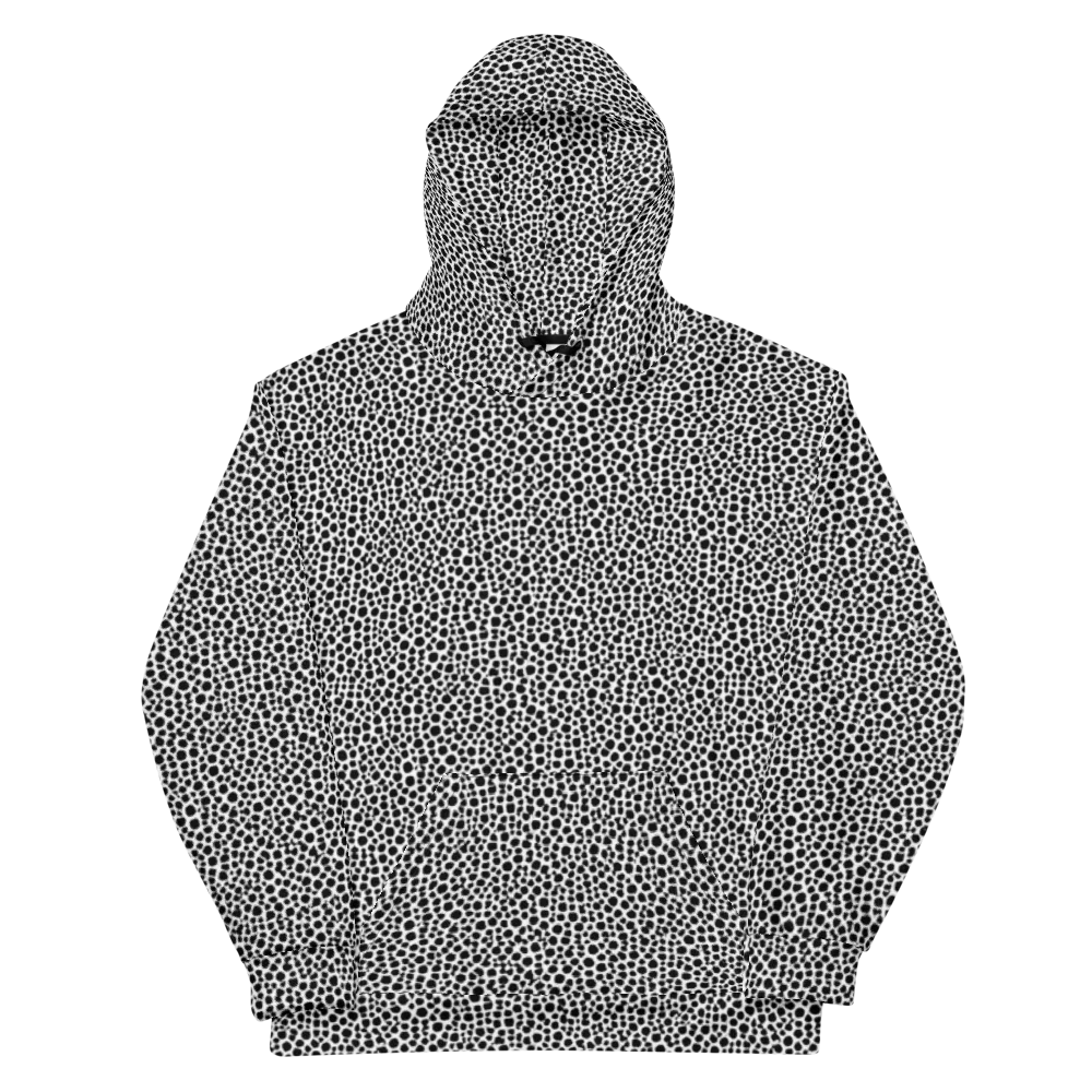 Noir Pebble on Cotton Hoodie — Front