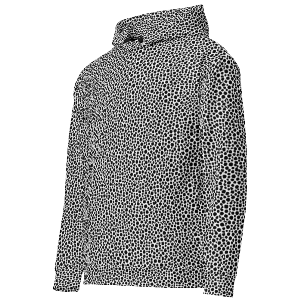 Noir Pebble on Cotton Hoodie — Left Front