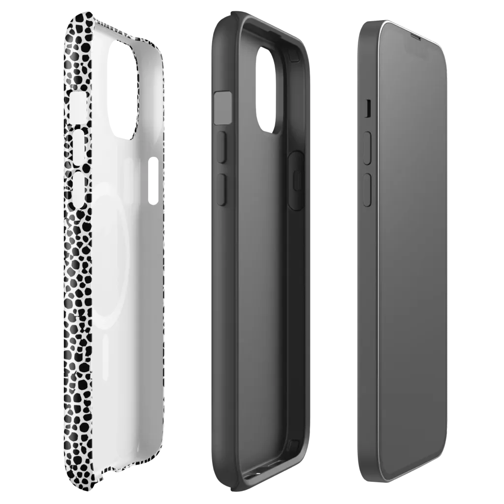Noir Pebble on MagSafe Tough Case for iPhone® — Front