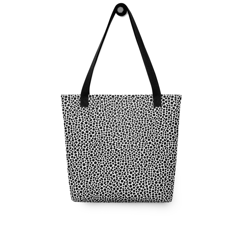 Noir Pebble on Tote Bag — Front