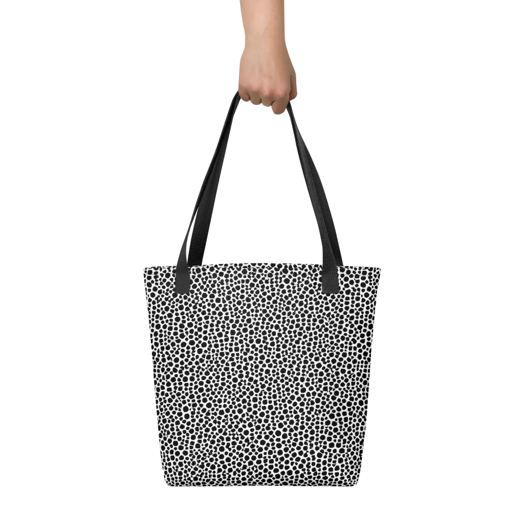 Noir Pebble on Tote Bag — Front