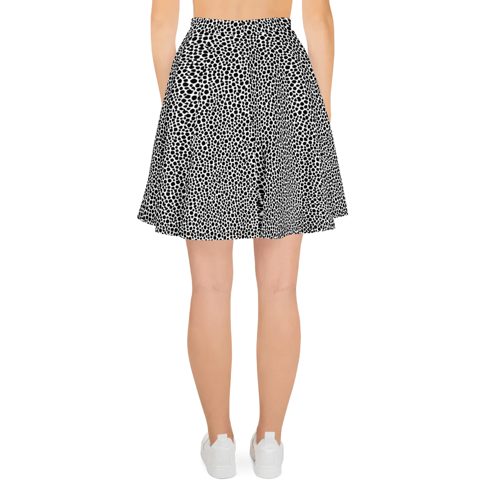 Noir Pebble on Skater Skirt — Back