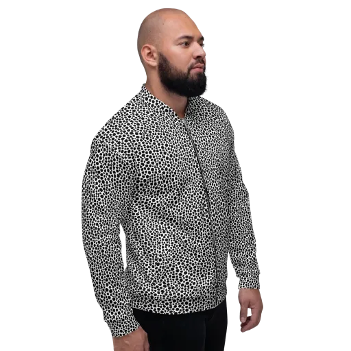 Noir Pebble on a Bomber Jacket