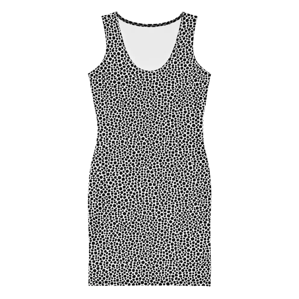 Noir Pebble on Bodycon Dress — Front