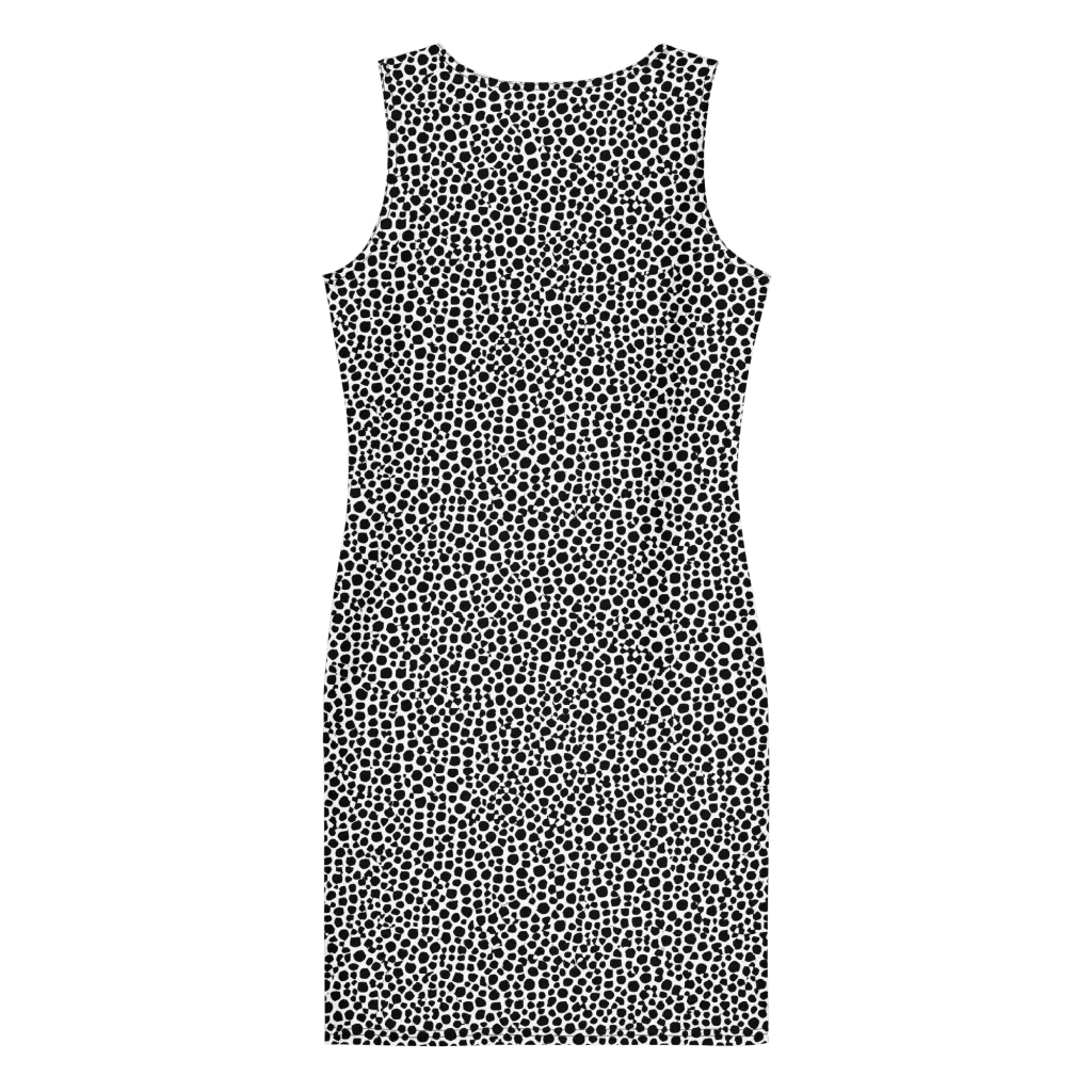 Noir Pebble on Bodycon Dress — Back