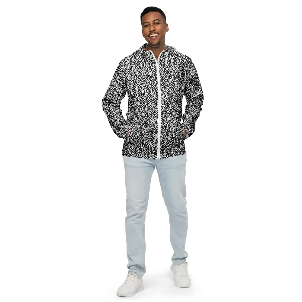 Noir Pebble on Men's Windbreaker — Front