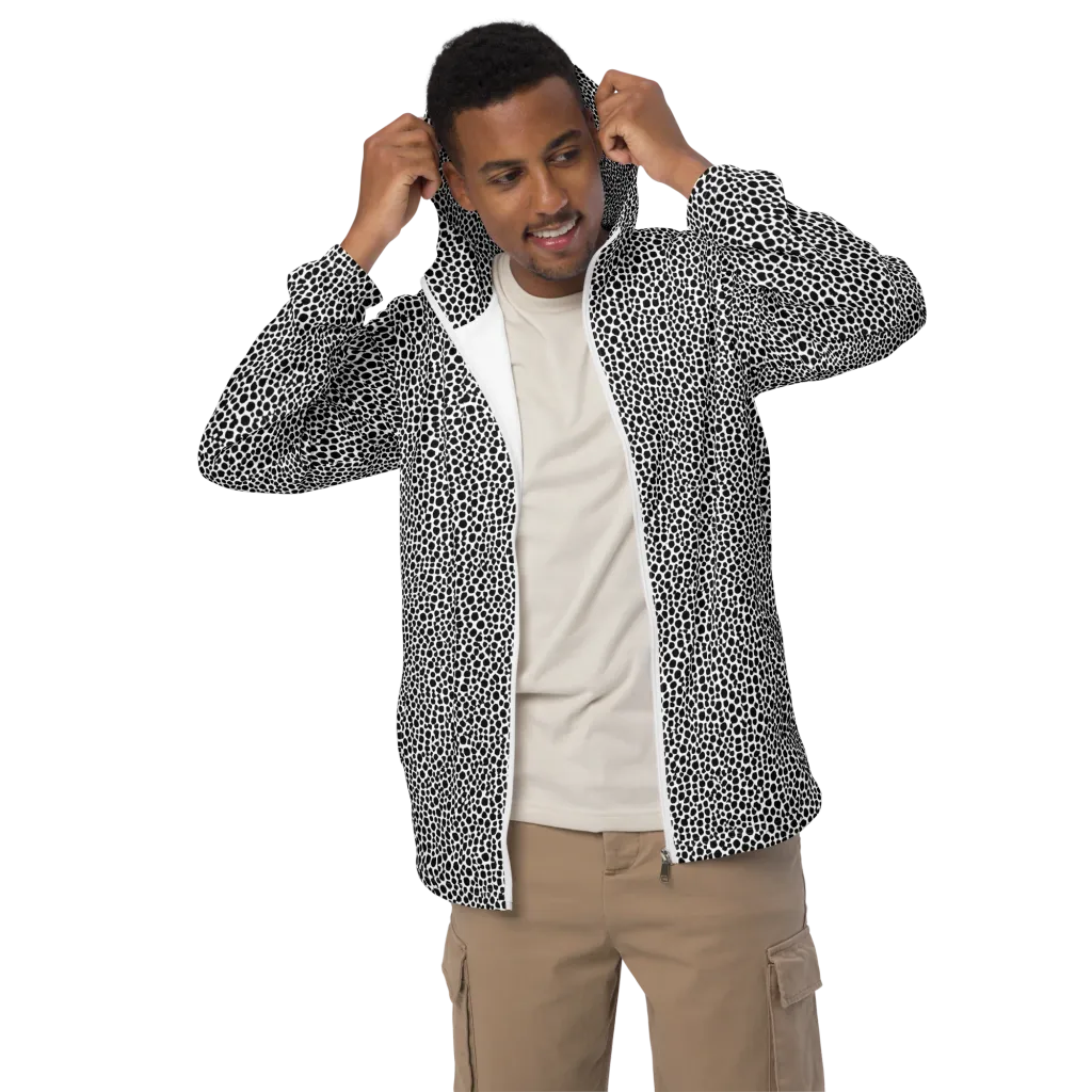 Noir Pebble on Men's Windbreaker — Front