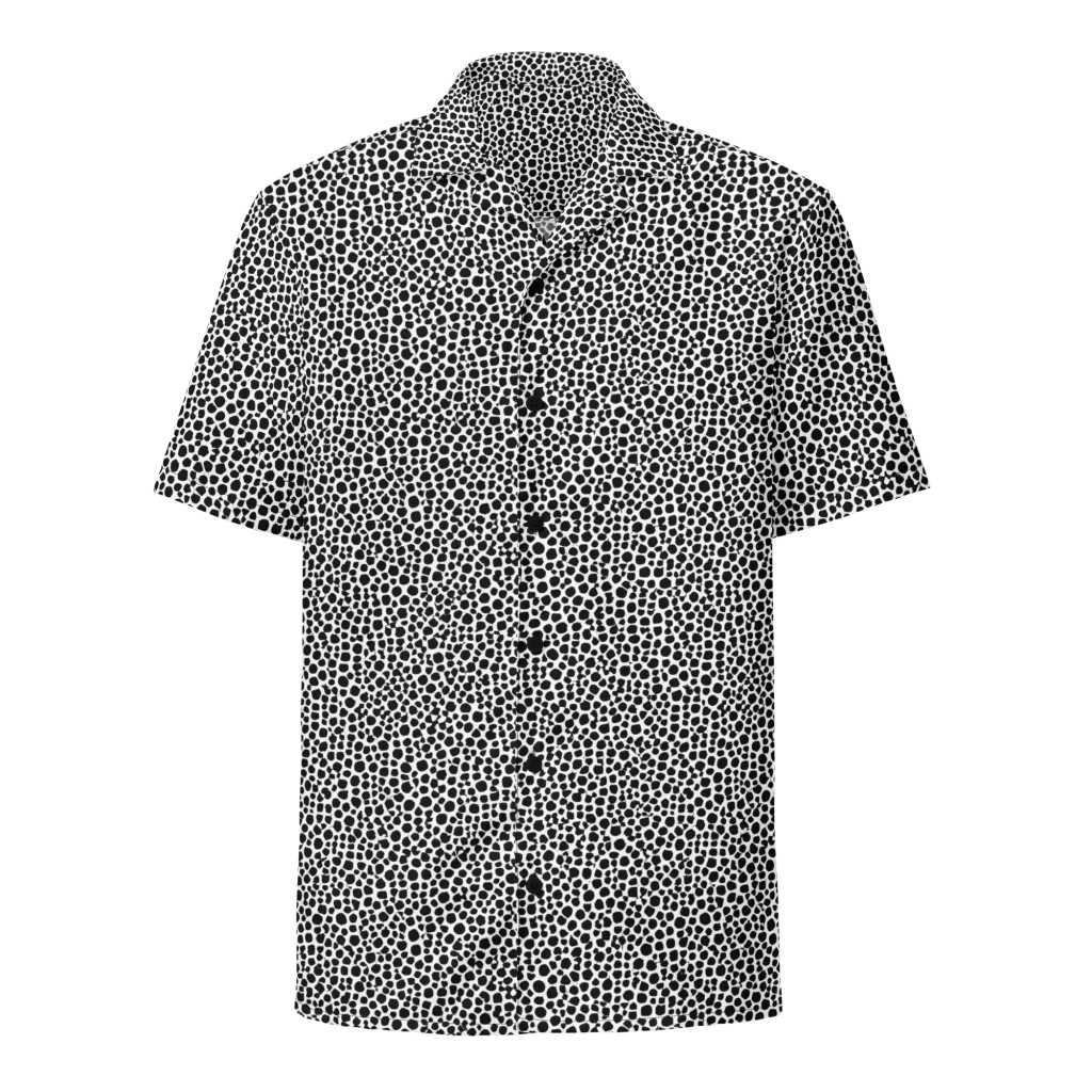 Noir Pebble on Button Shirt — Front