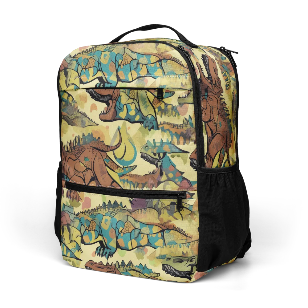 Dino Dreamscape on Utility Backpack — Left Front