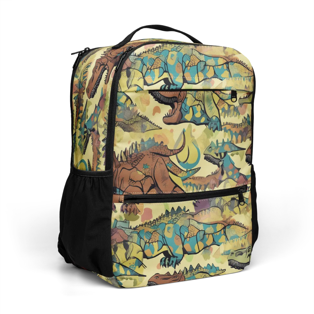 Dino Dreamscape on Utility Backpack — Right Front