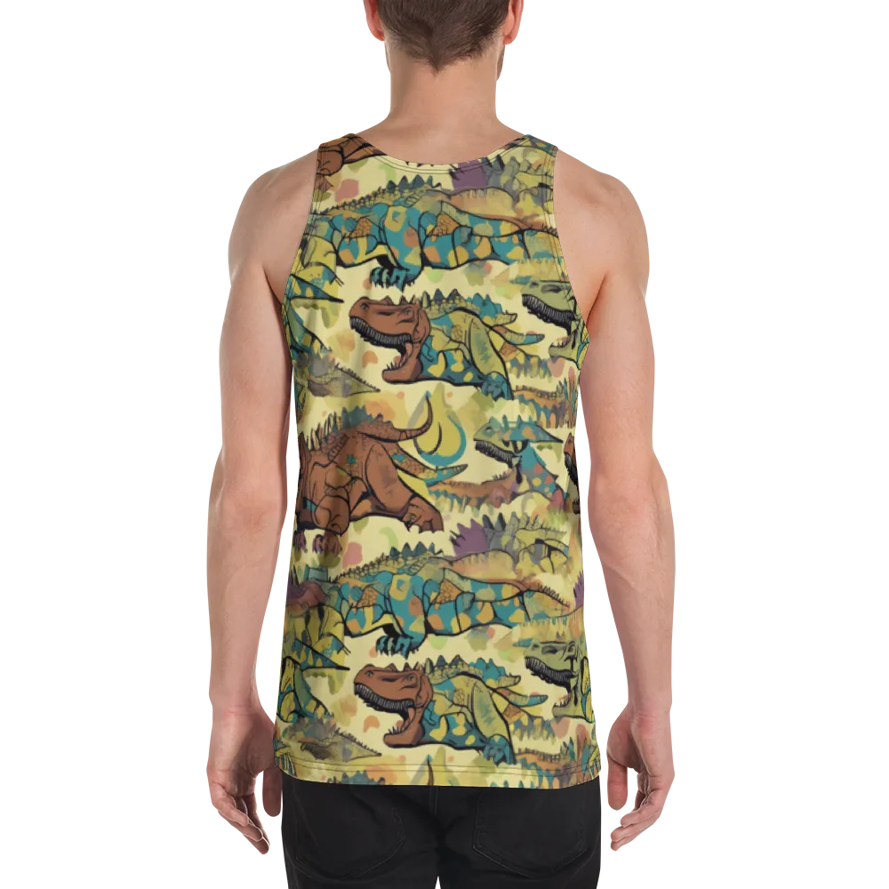 Dino Dreamscape on Men's Tank Top — Back