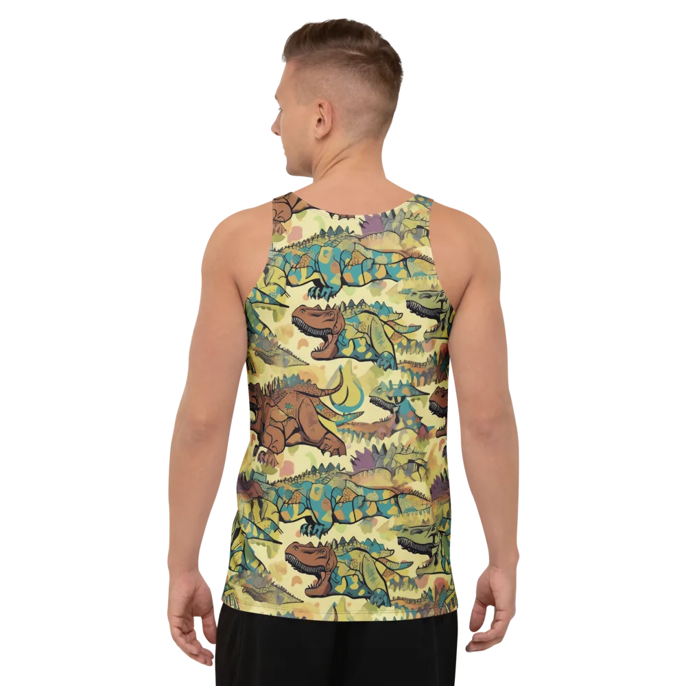 Dino Dreamscape on Men's Tank Top — Back