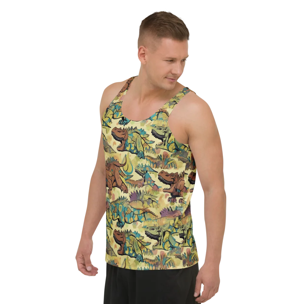 Dino Dreamscape on Men's Tank Top — Left Front