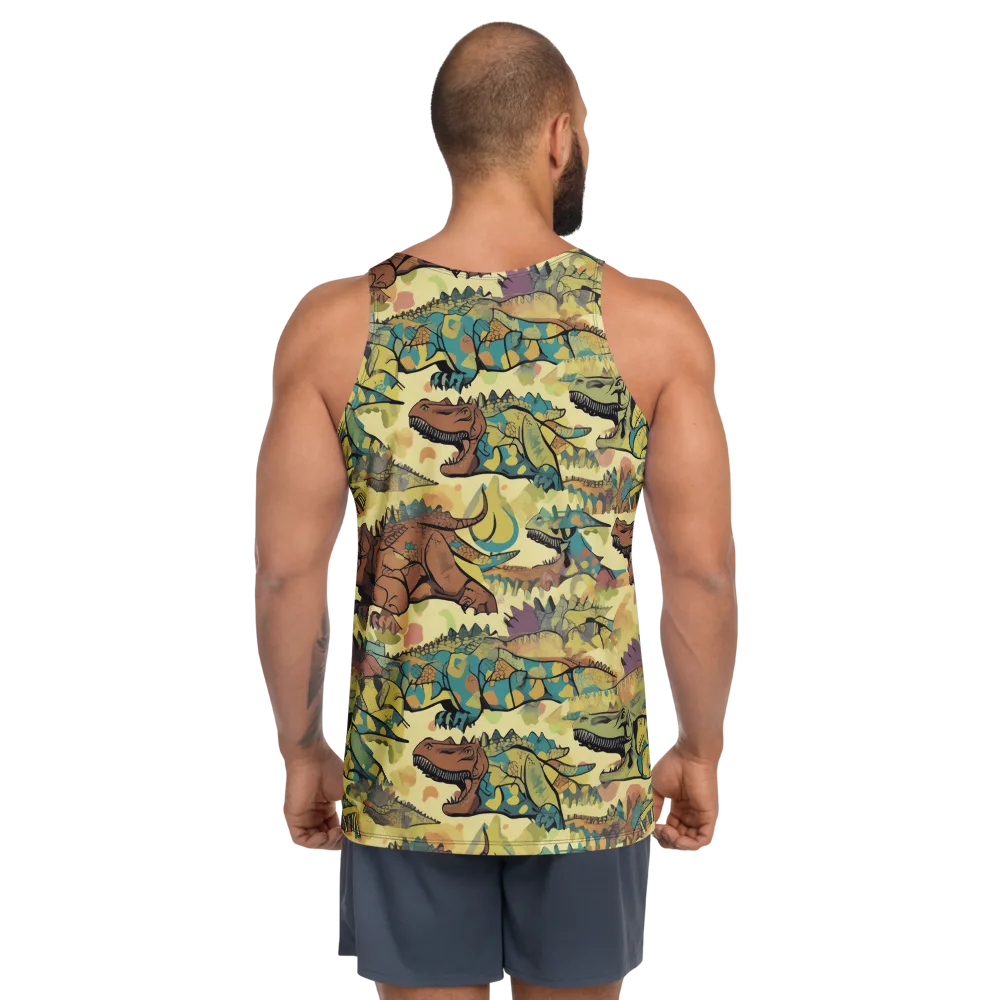 Dino Dreamscape on Men's Tank Top — Back
